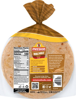 Mission Tortillas Flour Whole Wheat Fajita Bag 16 Count - 16 Oz - Image 6