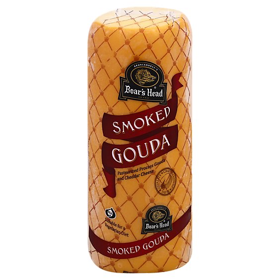Boar's Head Cheese Gouda Smoked Cubed - 0.50 Lb