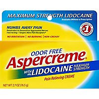 Aspercreme Pain Relieving Creme Maximum Strength Odor Free - 2.7 Oz - Image 2