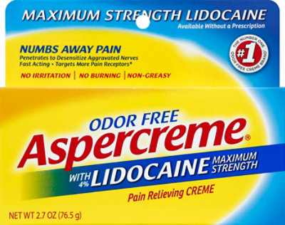 Aspercreme Pain Relieving Creme Maximum Strength Odor Free - 2.7 Oz - Image 2