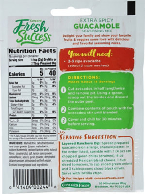 Concord Extra Spicy Guacamole - 1.2 Oz - Image 5