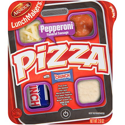 Armour Lunchmakers Pepperoni Pizza Kit with Crunch Bar - 2.7 Oz - Image 2