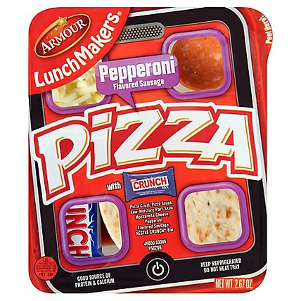 Armour Lunchmakers Pepperoni Pizza Kit with Crunch Bar - 2.7 Oz - Image 1