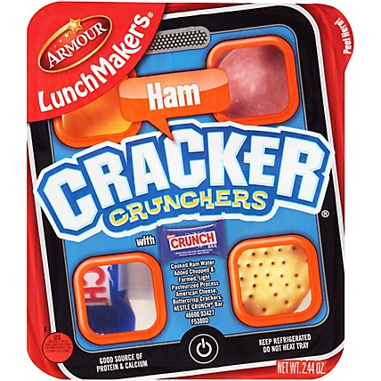 Armour LunchMakers Ham and Cheese Portable Meal Kit with Crunch Bar - 2.4 Oz - Image 2