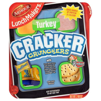 Armour Lunch Maker Cracker Crunchers Turkey - 2.6 Oz