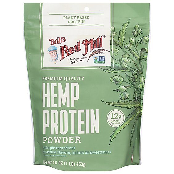 Bobs Red Mill Protein Powder Hemp - 16 Oz