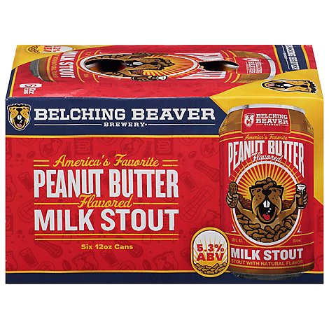 Belching Beaver Brewery Peanut Butter In Cans - 6-12 Fl. Oz.
