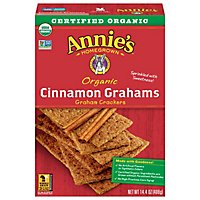 Annies Homegrown Crackers Organic Grahams Cinnamon - 14.4 Oz - Image 2