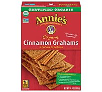 Annies Homegrown Crackers Organic Grahams Cinnamon - 14.4 Oz
