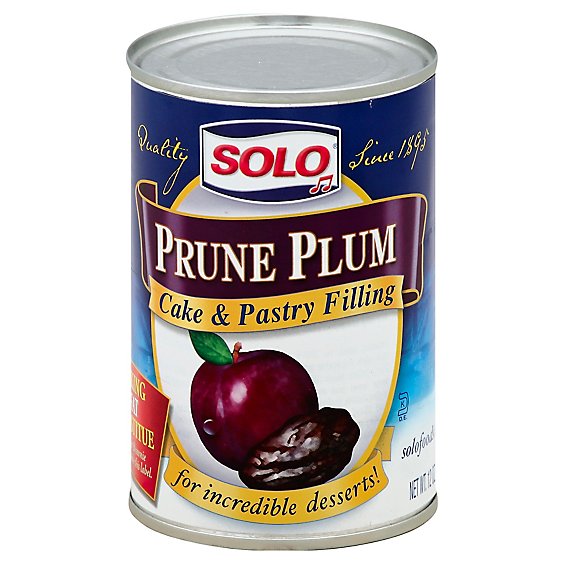Solo Cake & Pastry Filling Prune Plum - 12 Oz