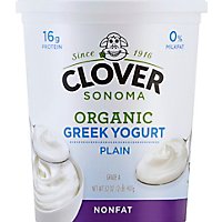 Clover Organic Nf Greek Plain Yogurt - 32 Oz - Image 2