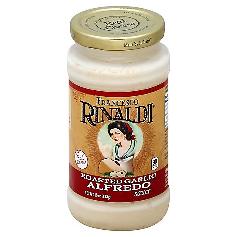 Francesco Rinaldi Pasta Sauce Alfredo Roasted Garlic - 15 Oz