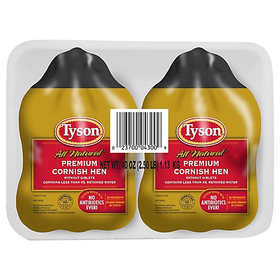 Tyson Cornish Game Hens Twin Pack - 20 Oz