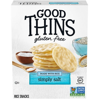 Good Thins Simply Salt Rice Snacks Gluten Free Crackers - 3.5 Oz - Image 1