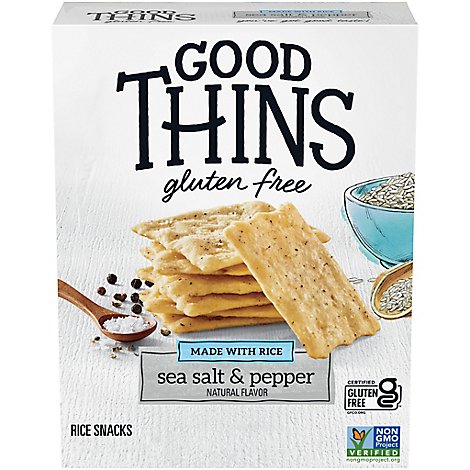 GOOD THiNS Snacks Rice Sea Salt & Pepper - 3.5 Oz