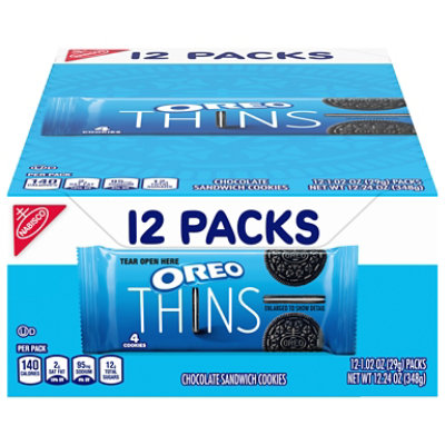 OREO Cookies Sandwich Chocolate Thins Multipack - 12-1.02 Oz - Image 3