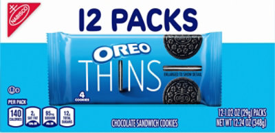 OREO Cookies Sandwich Chocolate Thins Multipack - 12-1.02 Oz - Image 6