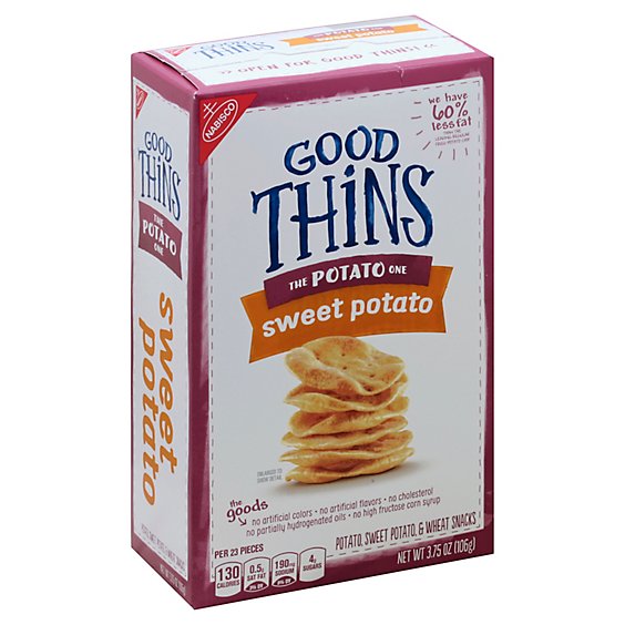GOOD THiNS Snacks Potato Sweet Potato & Wheat Sweet Potato - 3.75 Oz -  Albertsons