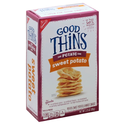 GOOD THiNS Snacks Potato Sweet Potato & Wheat Sweet Potato - 3.75 Oz