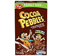 Post Cocoa PEBBLES Gluten Free Breakfast Cereal Large Cereal Box - 19.5 Oz