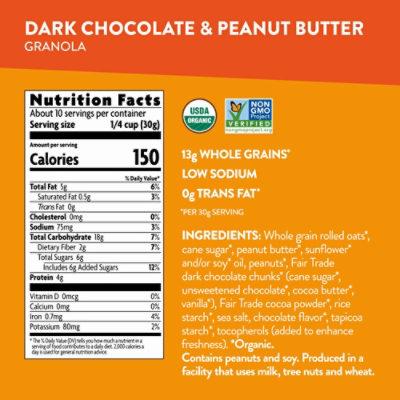 Nature's Path Love Crunch Organic Dark Chocolate & Peanut Butter Granola - 11.5 Oz - Image 4