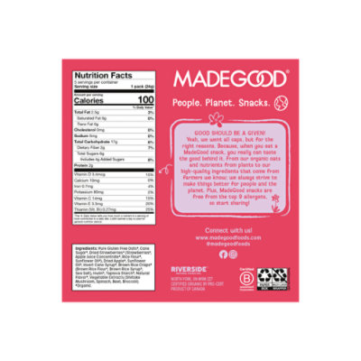MadeGood Organic Strawberry Granola Minis - 4.25 Oz - Image 4