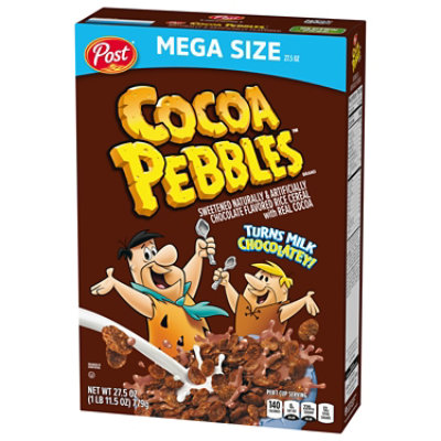 Post Cocoa PEBBLES Gluten Free Kids Snacks Breakfast Cereal Extra Large Box - 27.5 Oz - Image 3