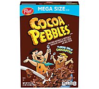 Post Cocoa PEBBLES Gluten Free Breakfast Cereal Extra Large Cereal Box - 27.5 Oz