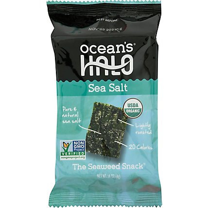 Oceans Halo Sea Salt Seaweed Snack - .14 Oz - Image 2