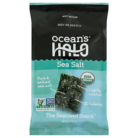Oceans Halo Sea Salt Seaweed Snack - .14 Oz