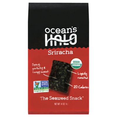 Oceans Halo Sriracha Seaweed Snack - .14 Oz
