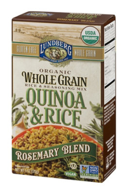 Lundberg Organic Rice & Seasoning Mix Whole Grain Quinoa & Rice Rosemary Blend Box - 6 Oz - Image 4