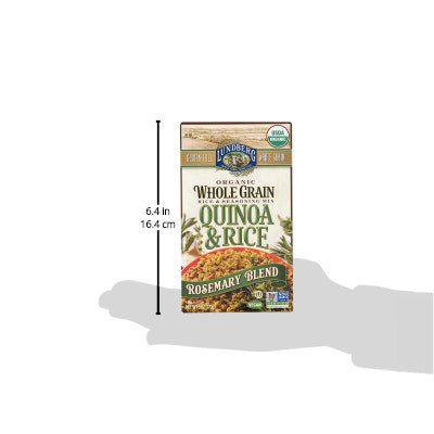 Lundberg Organic Rice & Seasoning Mix Whole Grain Quinoa & Rice Rosemary Blend Box - 6 Oz - Image 5