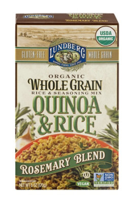 Lundberg Organic Rice & Seasoning Mix Whole Grain Quinoa & Rice Rosemary Blend Box - 6 Oz - Image 6