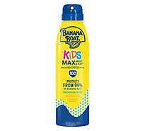 Banana Boat Kids Max Protect & Play Broad Spectrum SPF 100 Clear Sunscreen Spray - 6 Oz