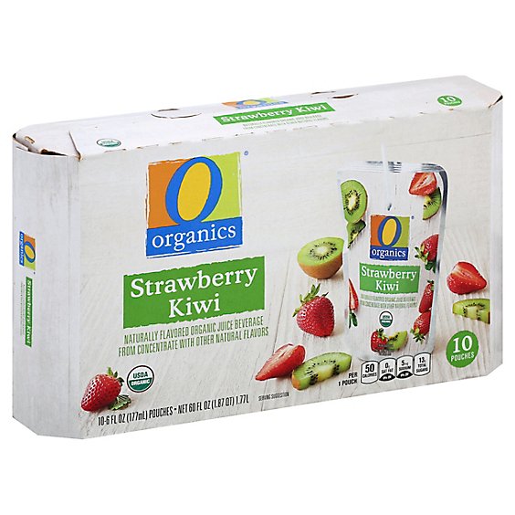 O Organics Organic Juice Beverage Strawberry Kiwi - 10-6 Fl. Oz.