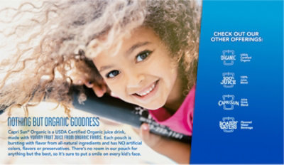 Capri Sun Organic Fruit Punch Naturally Flavored Juice Drink Blend - 10 - 6 Fl. Oz. - Image 7