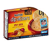 TOSTITOS Dip-etizers Dip Spicy Queso With Hot Red Peppers - 10 Oz