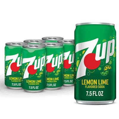 7UP Lemon Lime Soda In Can - 6-7.5 Fl. Oz. - Image 1