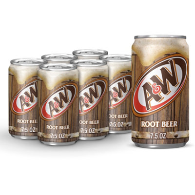 A&W Root Beer Soda In Can - 6-7.5 Fl. Oz. - Image 1