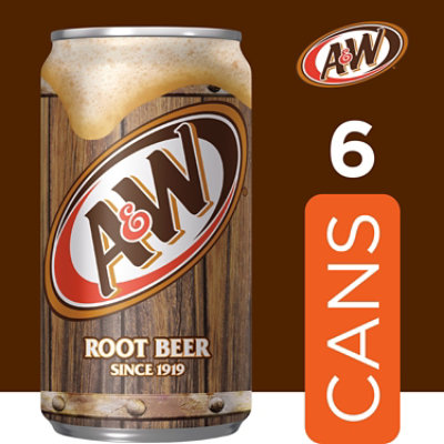 A&W Root Beer Soda In Can - 6-7.5 Fl. Oz. - Image 3