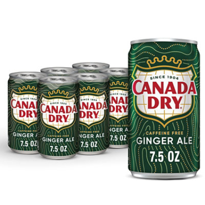 Canada Dry Ginger Ale Soda Cans - 6-7.5 Fl. Oz. - Image 1