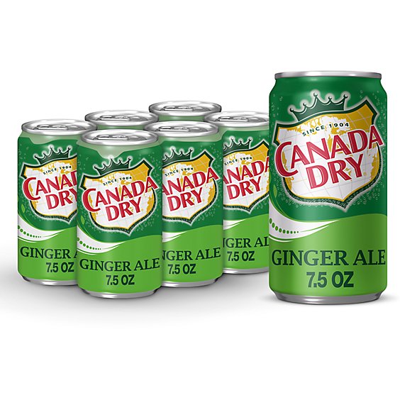 Canada Dry Ginger Ale - 6-7.5 Fl. Oz.
