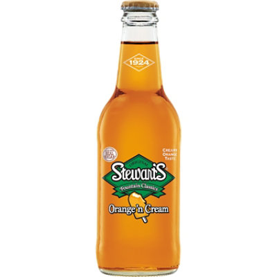 Stewart's Orange N Cream Made with Sugar Glass Bottles - 4-12 Fl. Oz. - Image 3