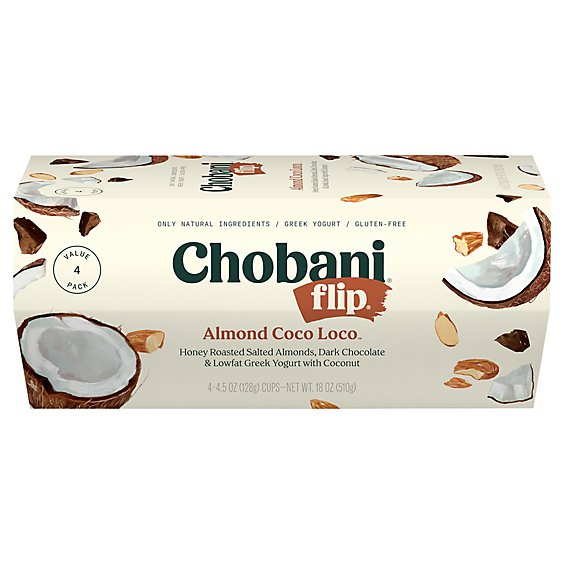 Chobani Flip Almond Coco Loco Low-Fat Greek Yogurt - 4-4.5 Oz