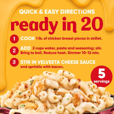 Velveeta Skillets One Pan Chicken Bacon Ranch Dinner Kit Box - 11.5 Oz - Image 4