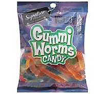 Signature SELECT Candy Gummi Worms - 8 Oz