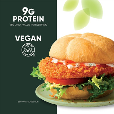 MorningStar Farms Meatless Chicken Patties Plant Based Protein Vegan Meat Buffalo 4 Count - 10 Oz - Image 4