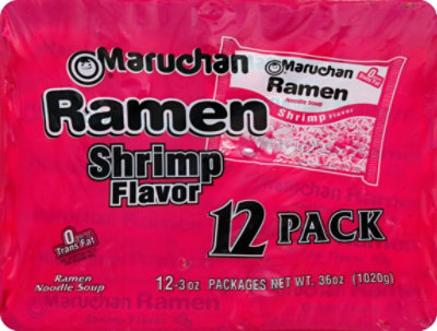 Maruchan Ramen Noodle Soup Shrimp Flavor - 12-3 Oz - Image 2