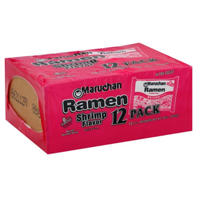 Maruchan Ramen Noodle Soup Shrimp Flavor - 12-3 Oz - Image 1